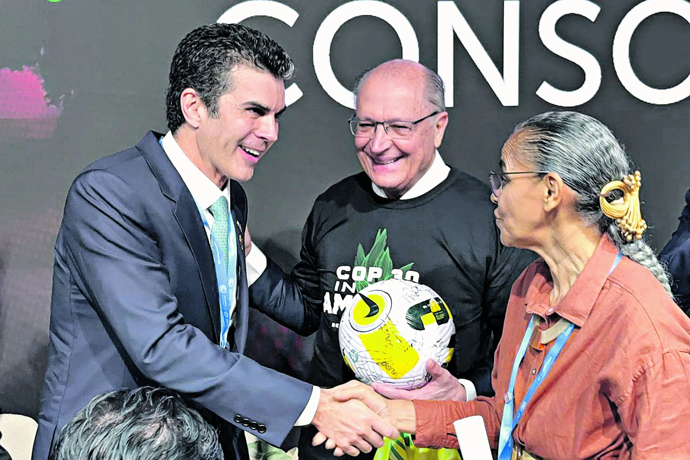 Governador Helder Barbalho, o vice-presidente da República, Geraldo Alckmin; e a ministra do Meio Ambiente e Mudança do Clima, Marina Silva, participaram das apresentações