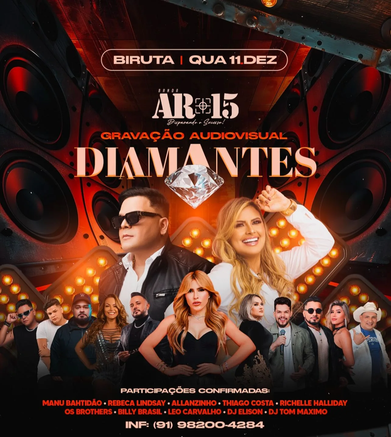 Banda AR-15 grava audiovisual "Diamantes" com convidados especiais