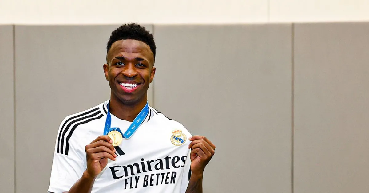 Campeão da Copa Intercontinental com o Real Madrid, Vinicius Junior foi eleito o melhor jogador do torneio.