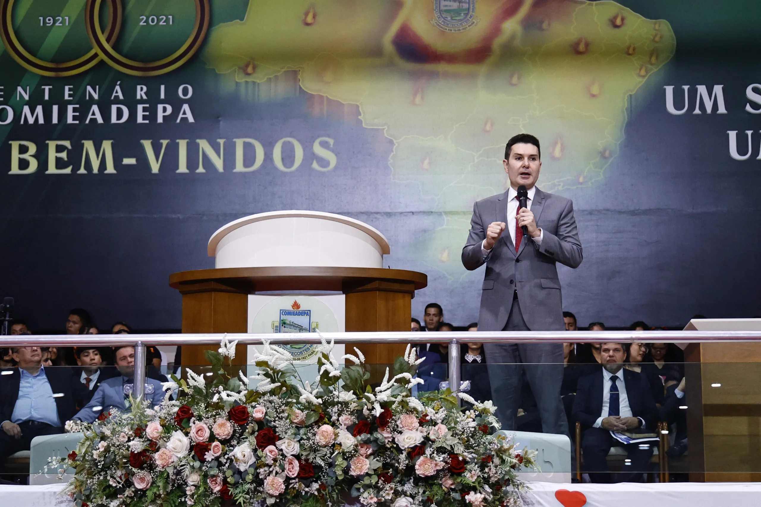 Pela primeira vez na história um ministro das Cidades participa do evento, que marca os 103 anos de fundação da COMIEADEPA, a primeira convenção da Assembleia de Deus no país, criada em 1921 pelos missionários suecos Daniel Berg e Gunnar Vingren.