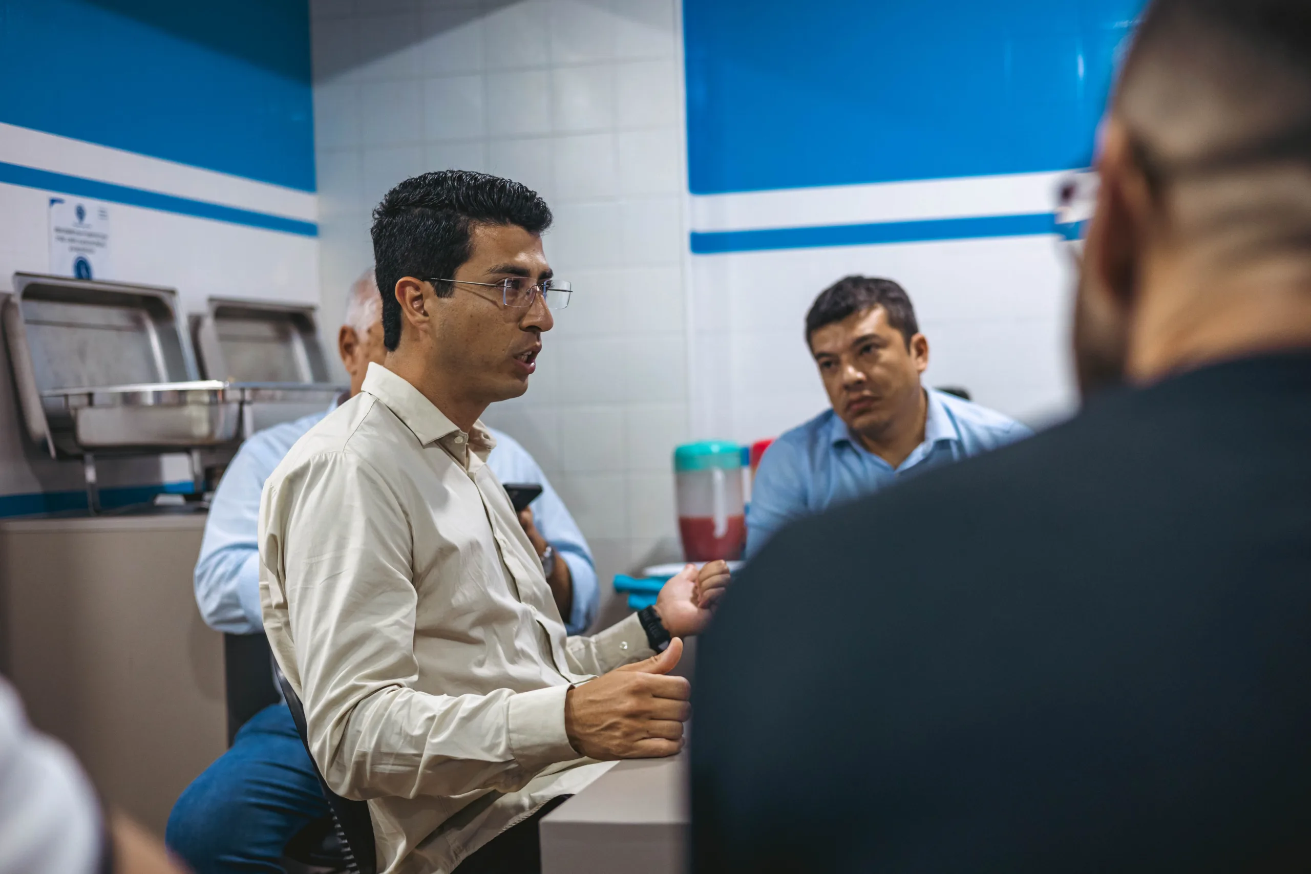 Reunião entre diretoria e comissão técnica serviu para dar aquela sintonia aos trabalhos no início da pré-temporada - Foto> Matheus Vieira/PSC