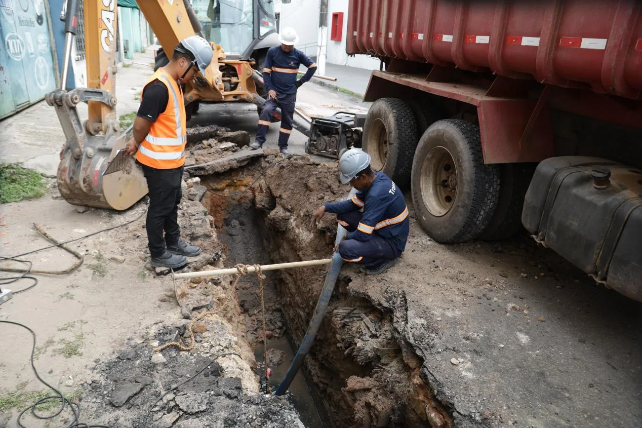 Rua 28 de Setembro em Belém é interditada para receber pavimentação. Veja como acessar rotas alternativas agora.