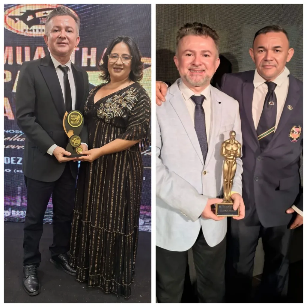 Em uma noite especial, marcada pela celebração dos maiores nomes do Muaythai paraense e pelos 10 anos de fundação da Federação da modalidade, Bastimeu Barcelar, renomado especialista em elaboração de projetos e captação de recursos para eventos culturais e esportivos, foi um dos grandes homenageados do Troféu "Melhores do Ano de 2024". Em uma noite especial, marcada pela celebração dos maiores nomes do Muaythai paraense e pelos 10 anos de fundação da Federação da modalidade, Bastimeu Barcelar, renomado especialista em elaboração de projetos e captação de recursos para eventos culturais e esportivos, foi um dos grandes homenageados do Troféu "Melhores do Ano de 2024".