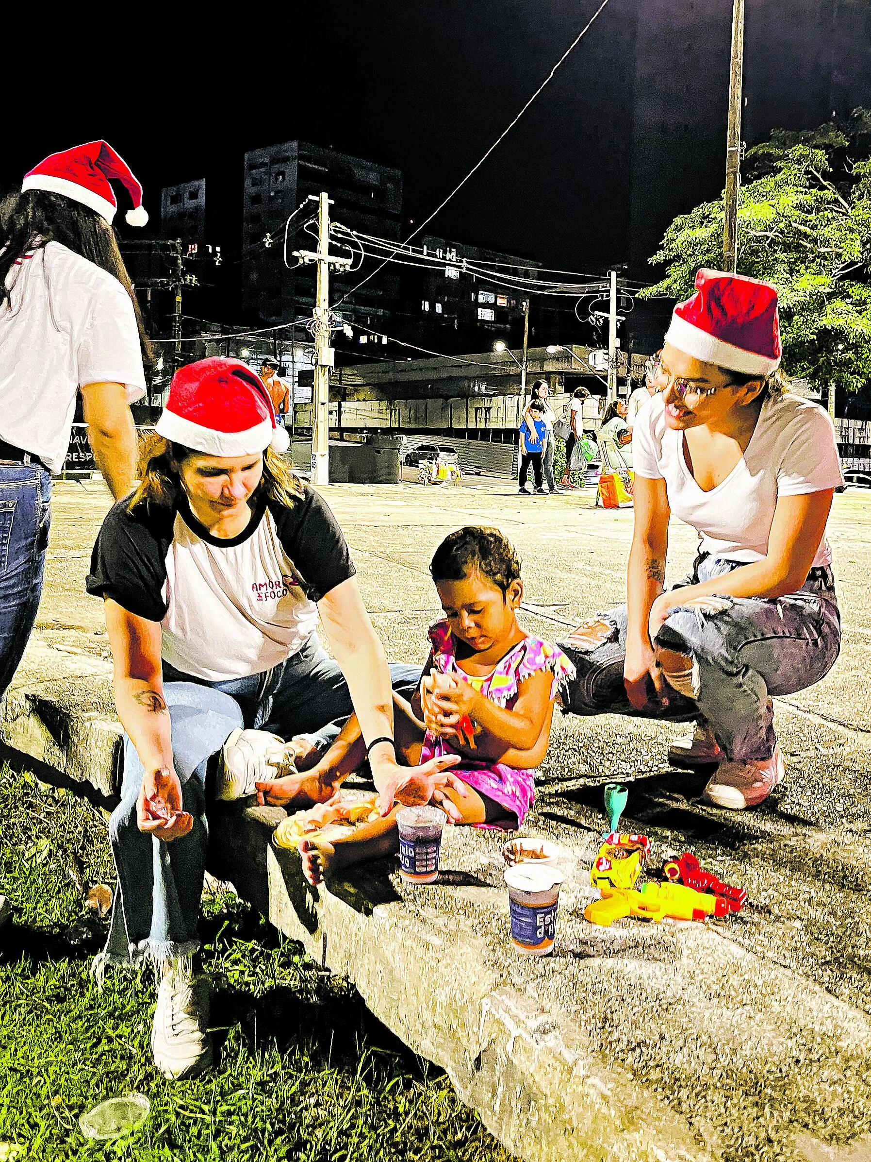 Amor em Foco promove ceia de natal para pessoas em situação de rua. FOTO: REPRODUÇÃO