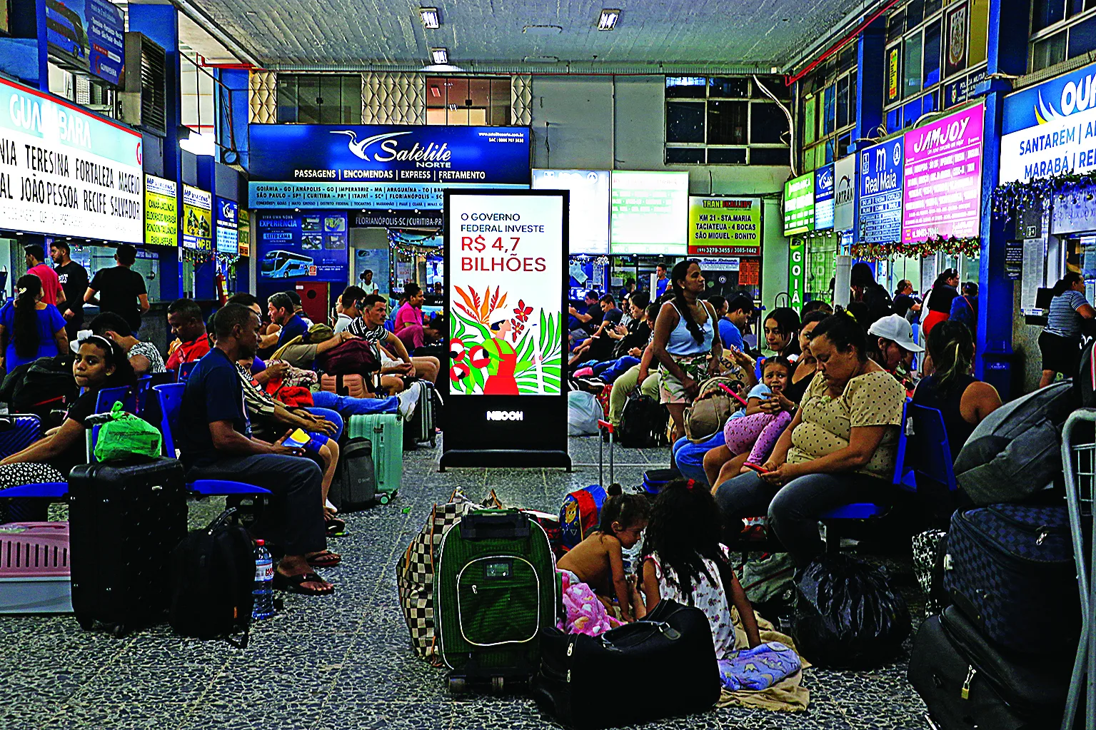 Expectativa de passageiros embarcados para o Natal no Terminal Rodoviário de Belém é de 16.800 e mais 5.900 desembarques FOTO: ANTONIO MELO