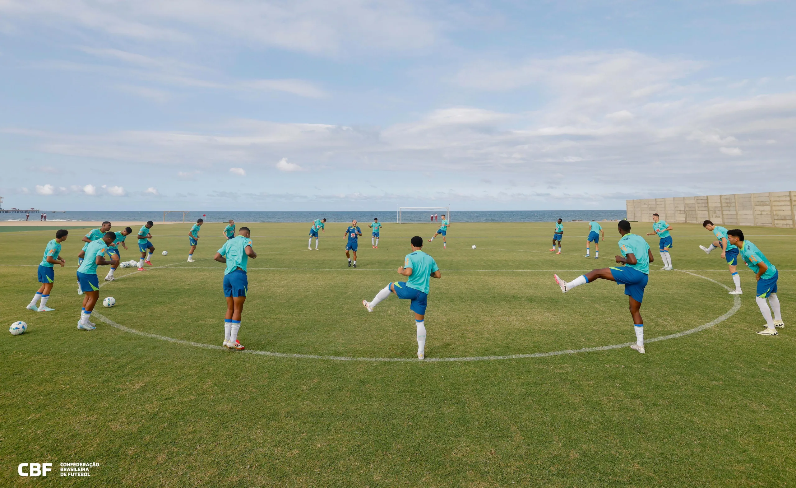 Seleção realizou o último treino antes de jogo com o Equador, pelo Sul-Americano Sub-20 Créditos: Rafael Ribeiro/CBF