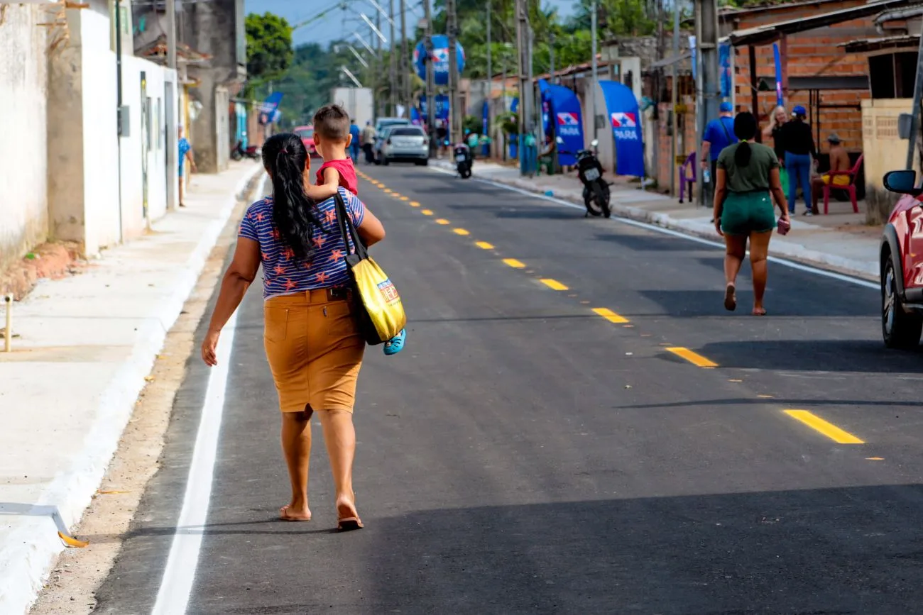 Descubra as melhorias na infraestrutura e mobilidade urbana do Tapanã com o programa de asfaltamento do Governo do Pará.