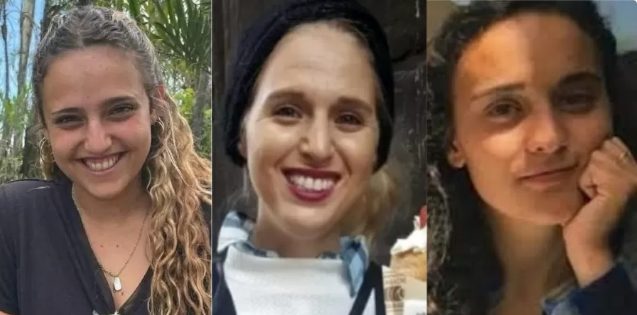 Romi Gonen, 24, Emily Damari, 28, e Doron Steinbrecher, 31, estavam presas há mais de um ano
