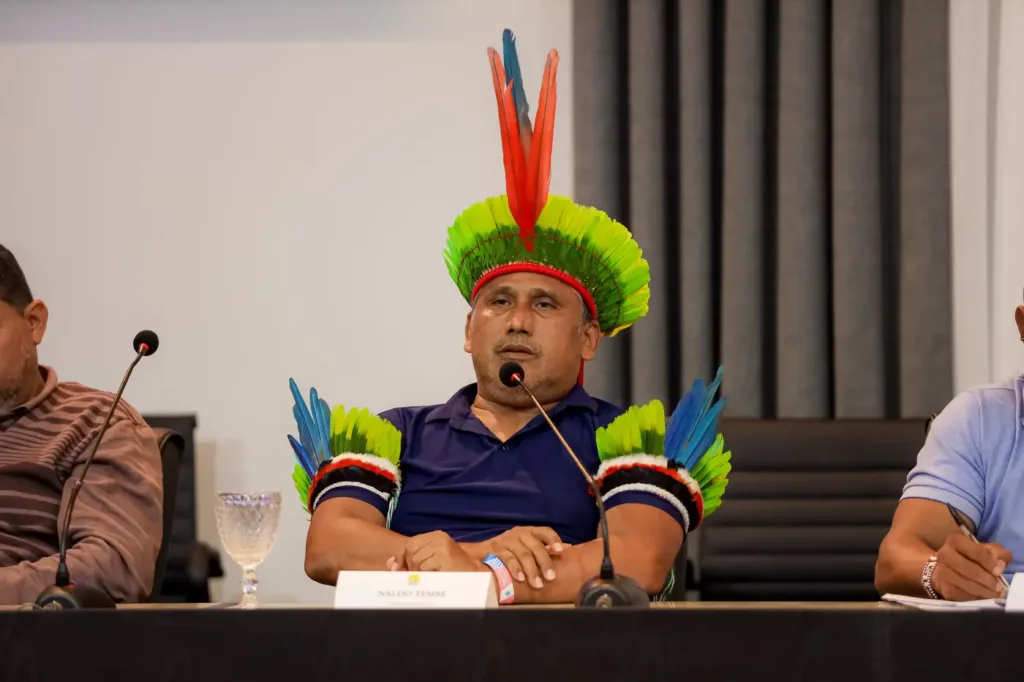 Cacique Naldo Tembé, representante da regional Belém Guamá.