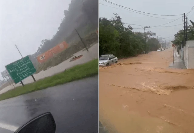 Balneário Camboriú amanhece debaixo d'água e município decreta estado de emergência