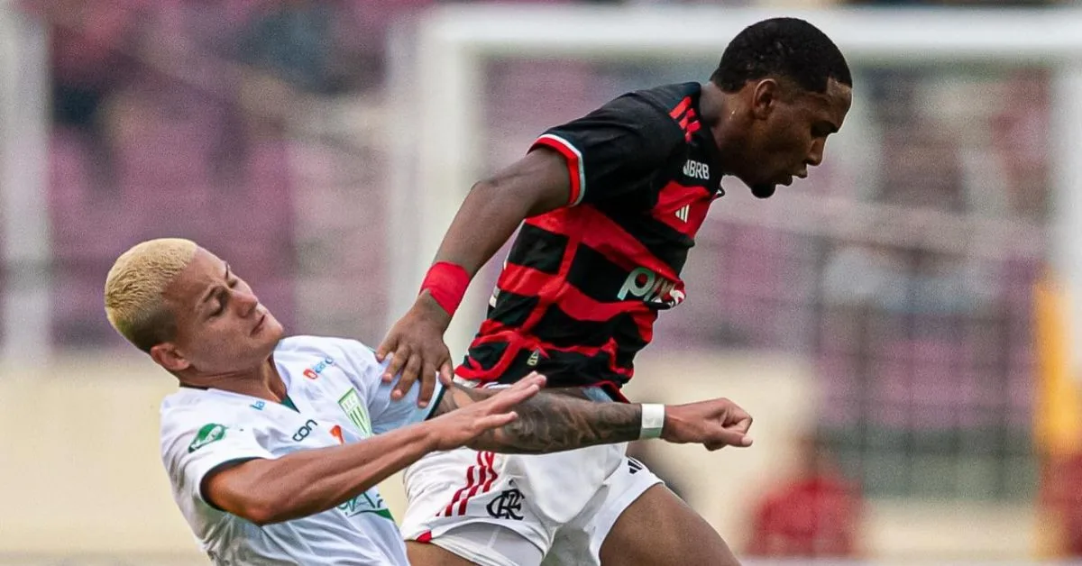 Com reservas e jogadores sub-20, o Flamengo estreou com derrota no Campeonato Carioca ao perder por 2 a 1 para o Boavista, neste domingo (12). Foto: Paula Reis/CRF