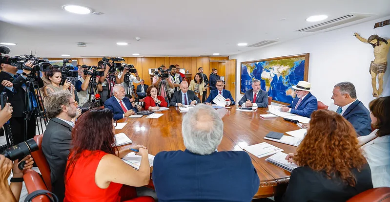 Presidente da República, Luiz Inácio Lula da Silva durante reunião Palácio do Planalto, Brasília - DF. Foto: Ricardo Stuckert / PR