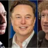 Jeff Bezos e Elon Musk, CEOs da Amazon e do X, respectivamente, participam de reunião com o presidente eleito e empresários influentes.