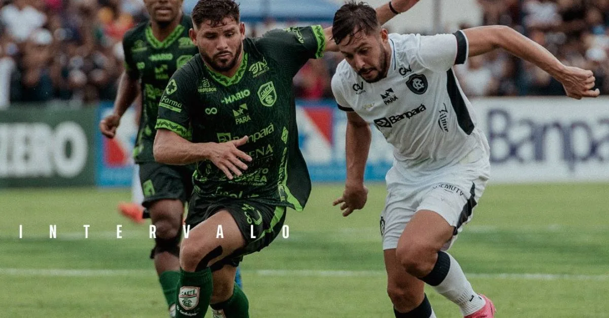 Clube do Remo vence o Caeté por 4 a 0 no Parazão 2025 e segue invicto. Dener, Pedro Rocha, Adailton e Lucão marcaram os gols da partida.