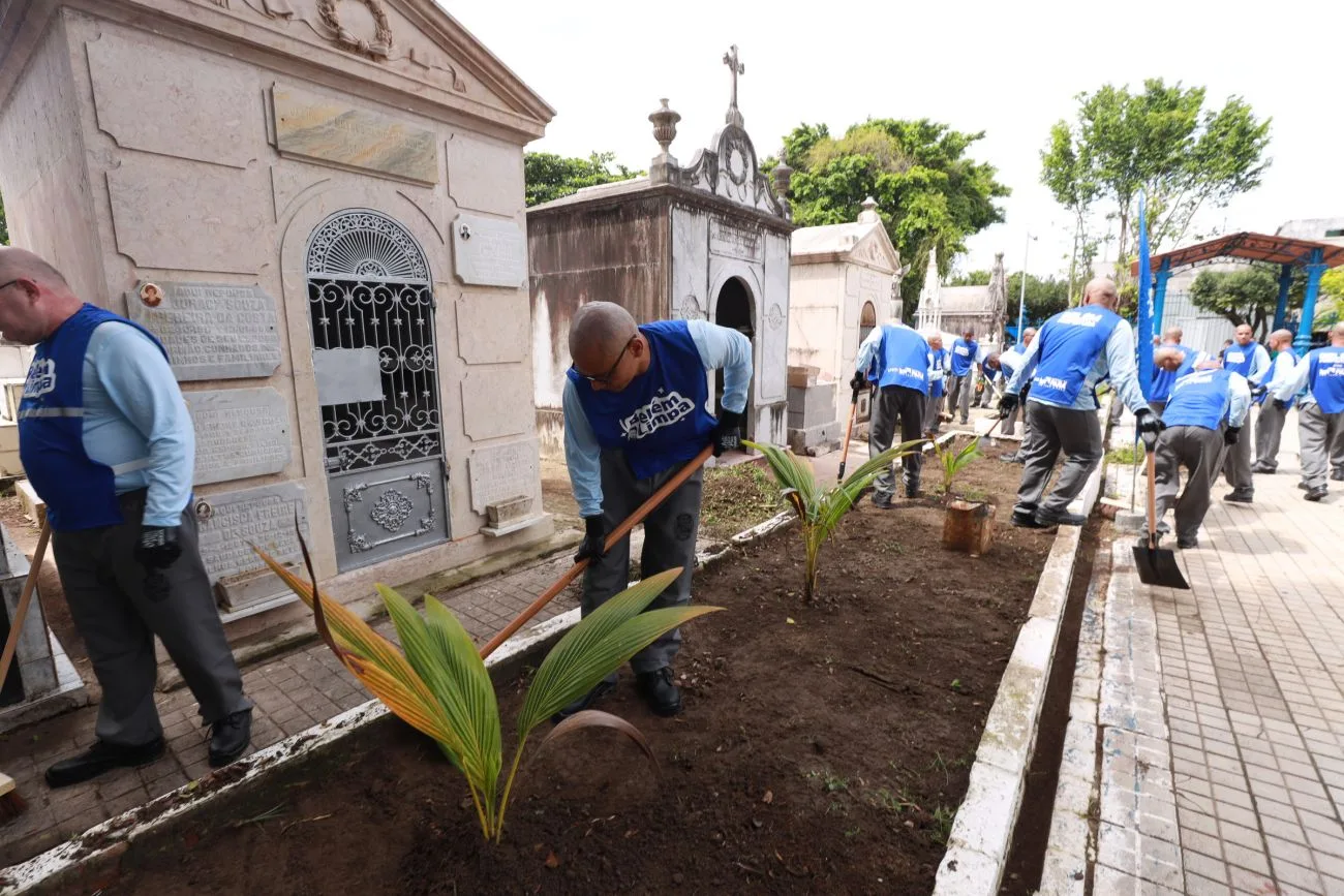 Ação garante realização de trabalho de zeladoria e manutenção de espaços públicos da capital paraense utilizando a mão de obra de internos do sistema penitenciário do Estado