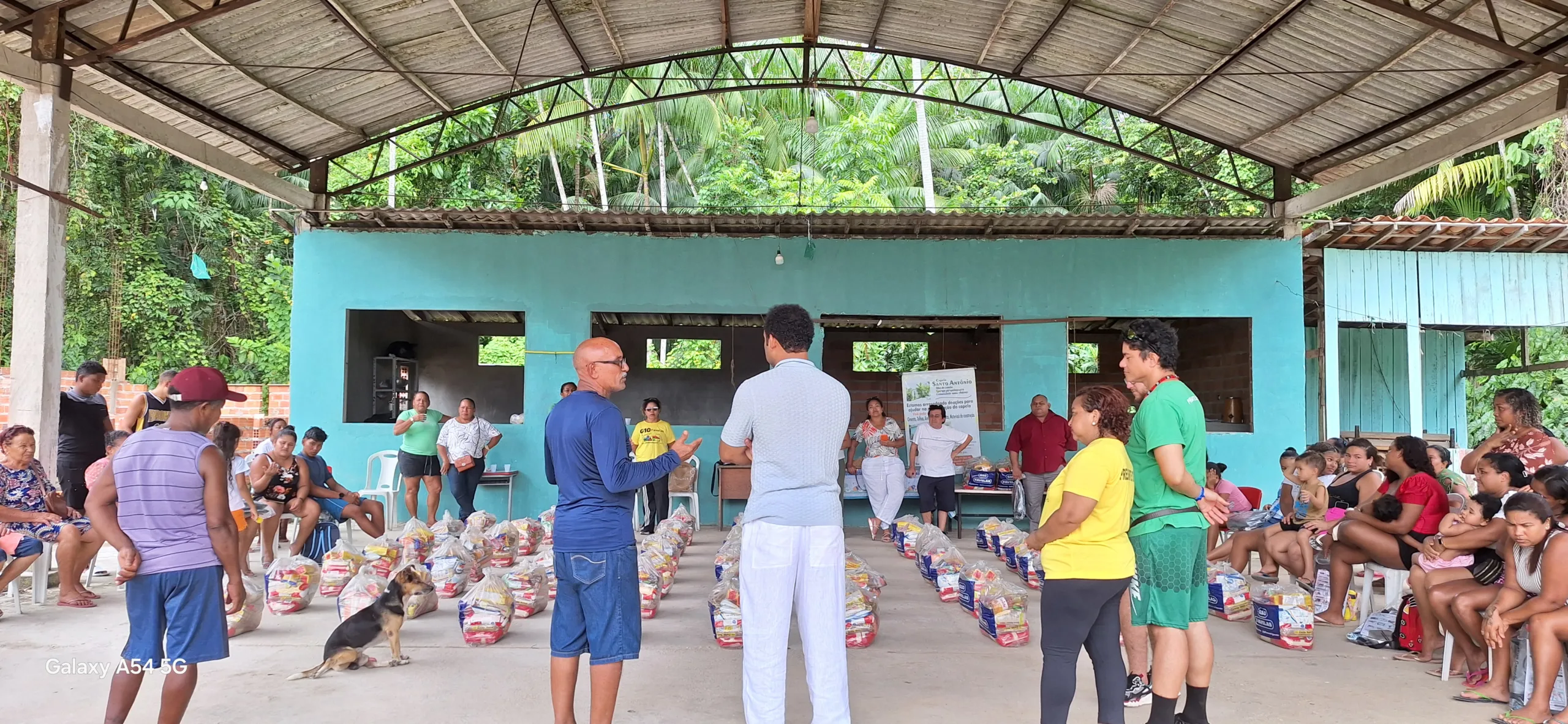 A comunidade beneficiada foi a Associação dos Moradores Extrativistas, Pesqueiros e Turísticos de Santo Antônio do Igarapé Piriquitaquara. Foto: Divulgação