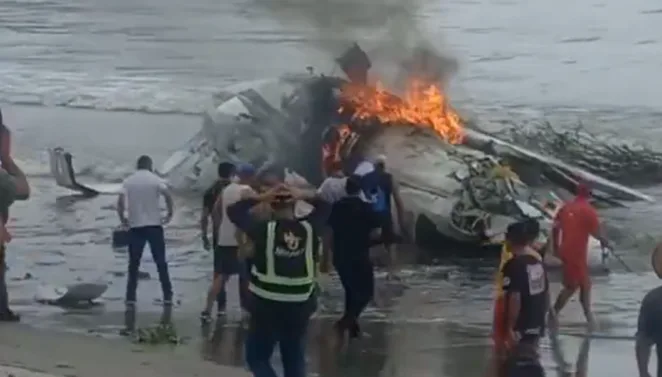 Ainda de acordo com a prefeitura, a aeronave transportava quatro passageiros, dois adultos e duas crianças.