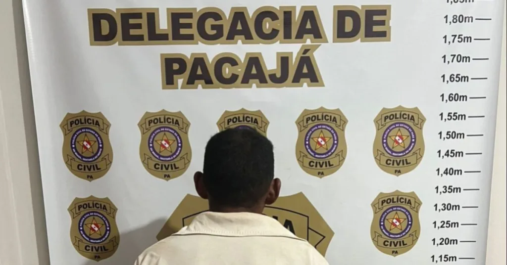A Polícia Civil, por meio da Delegacia de Pacajá, prendeu um suspeito pela prática do crime de ameaça, na última sexta-feira (3). A Polícia Civil, por meio da Delegacia de Pacajá, prendeu um suspeito pela prática do crime de ameaça, na última sexta-feira (3).