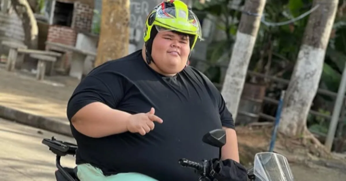 Gordão da XJ, influenciador com quase 300kg, registra momento de acidente de moto no centro de São Paulo. Veja o vídeo!