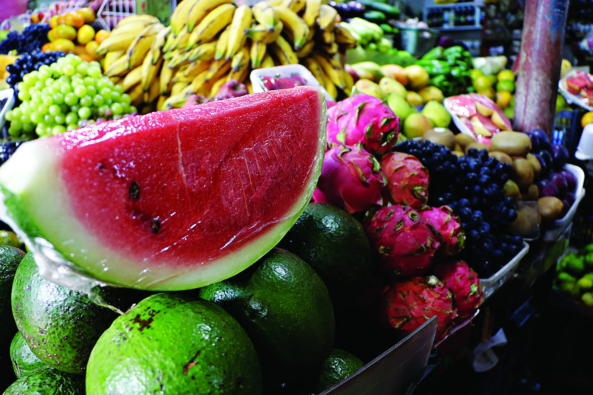 As frutas merecem destaque por causa da praticidade e da grande quantidade de água que constitui algumas, como melancia e melão
FOTO: CELSO RODRIGUES