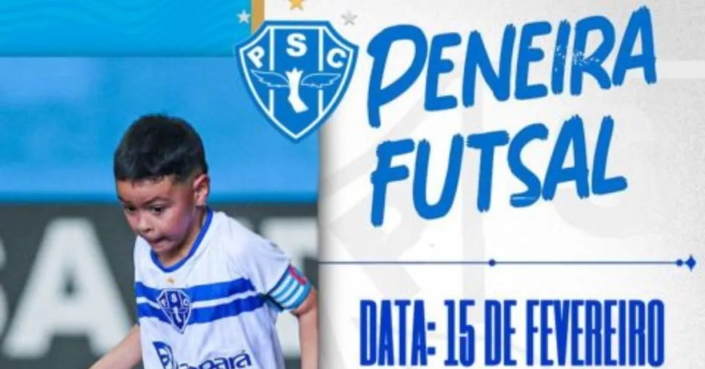 Jovens atletas, não percam a peneira Paysandu! Inscrições abertas para Vôlei e Futsal. Demonstre seu talento!
