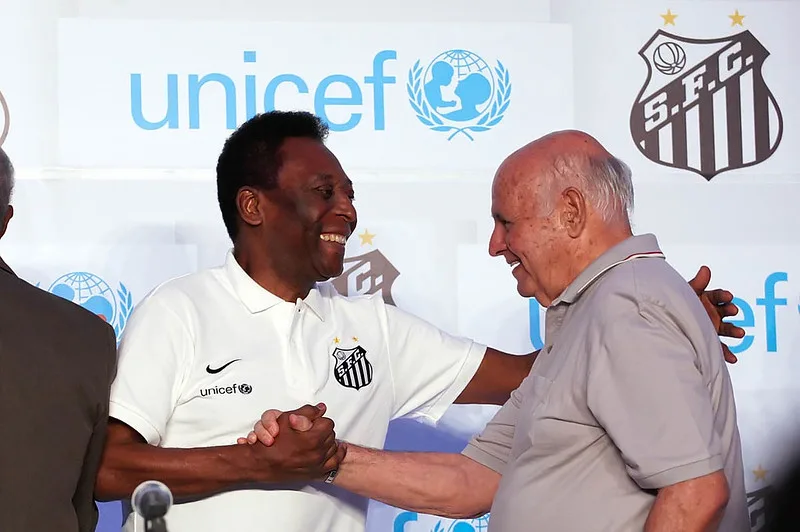 Pepe fez história no Santos com Pelé. Foto: Pedro Ernesto Guerra Azevedo / Divulgação SantosFC