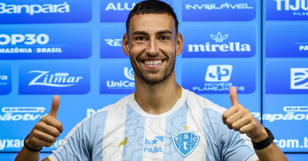Novillo foi anunciado oficialmente pelo Paysandu no início de fevereiro e apresentado na última sexta-feira (20) Novillo foi anunciado oficialmente pelo Paysandu no início de fevereiro e apresentado na última sexta-feira (20)