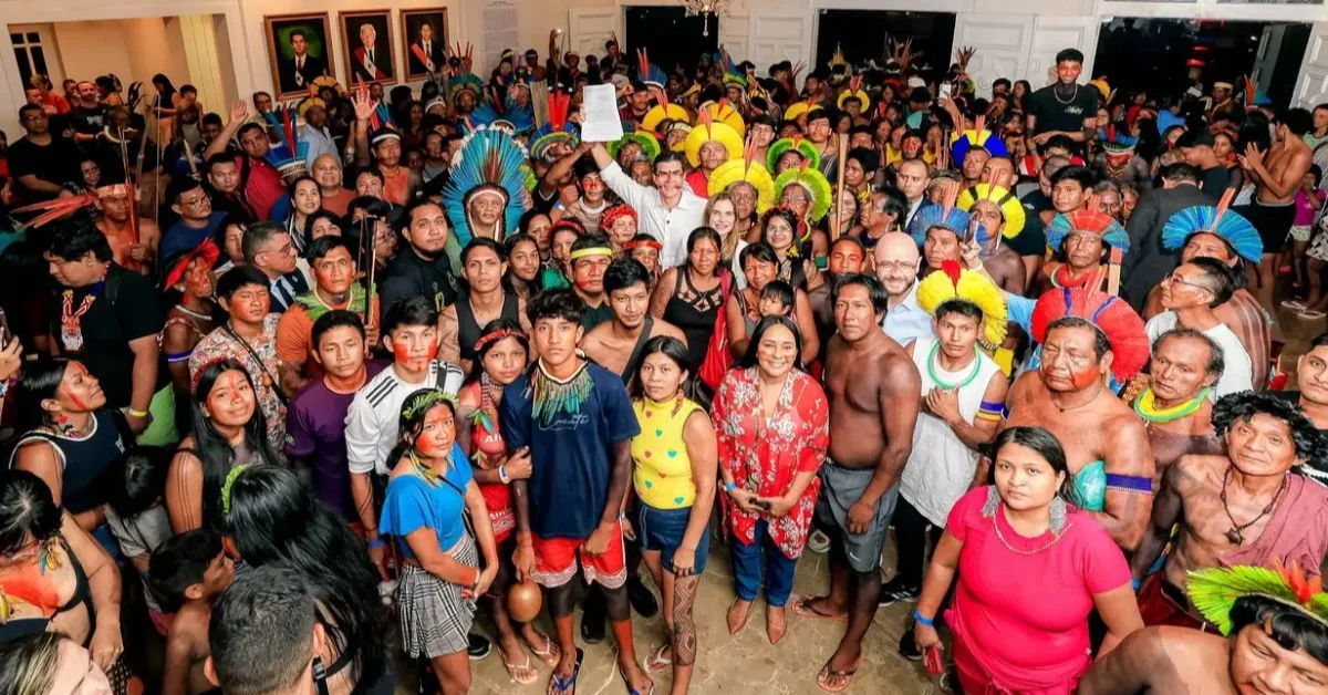 Governador Helder Barbalho se reúne com lideranças indígenas para discutir proposta de Política Estadual de Educação Escolar Indígena.