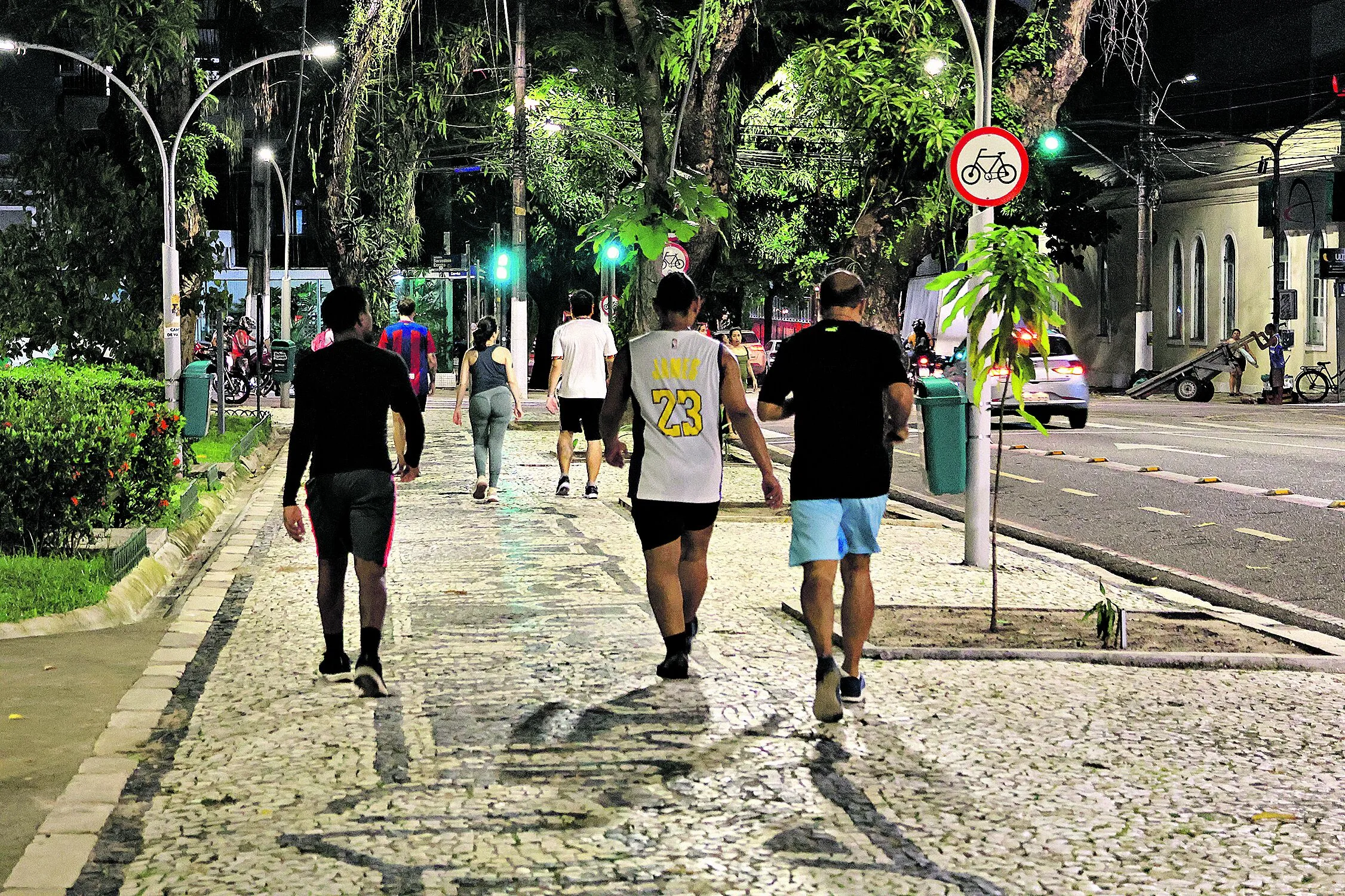 Corrida de rua. Praça Batista Campos. Foto: Mauro Ângelo/ Diário do Pará.