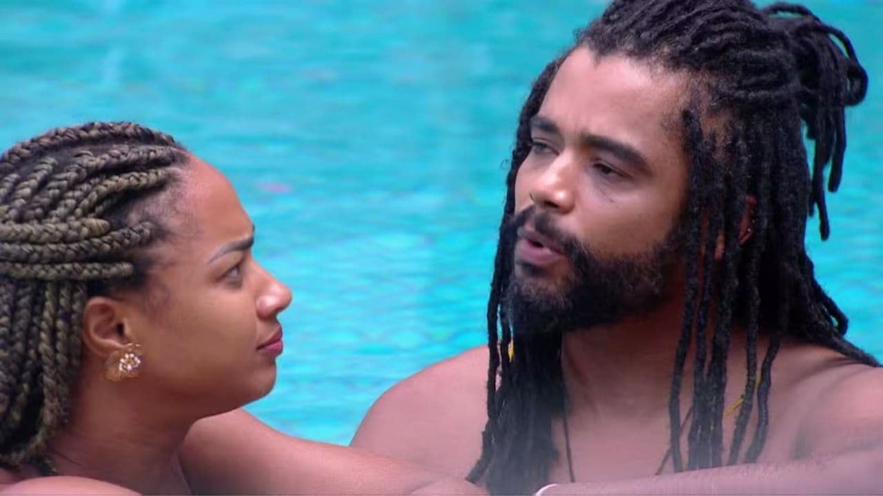 'Confiei O BBB 25 (Globo) de domingo (9) terá formação de Paredão triplo. Saiba que horas começa o programa ao vivo.você e quebrei a cara', diz Aline após ser colocada no paredão do BBB 25 por Diogo. Foto: Globo/Reprodução