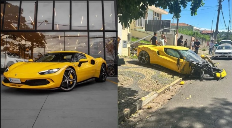 Ferrari colide com residência em Campinas, resultando em danos severos, mas sem vítimas. Confira os detalhes do incidente.