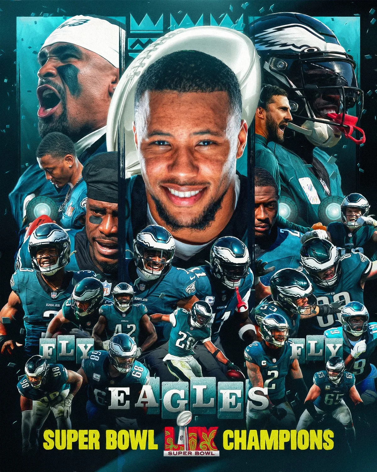 A vitória dominante do Philadelphia Eagles sobre o Kansas City Chiefs no Super Bowl LVII garante o segundo título para a equipe.