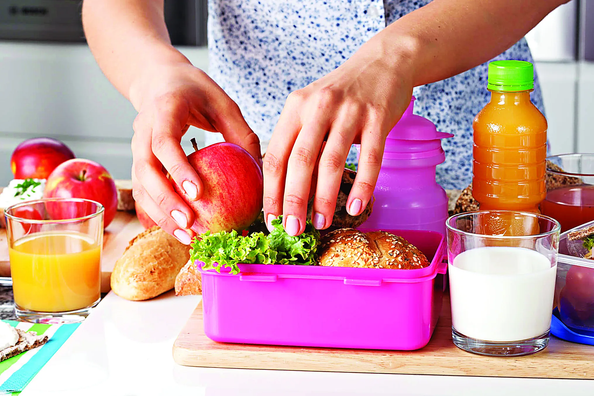 O lanche no intervalo das aulas é uma importante refeição para alimentação e desenvolvimento das crianças FOTO: Divulgação