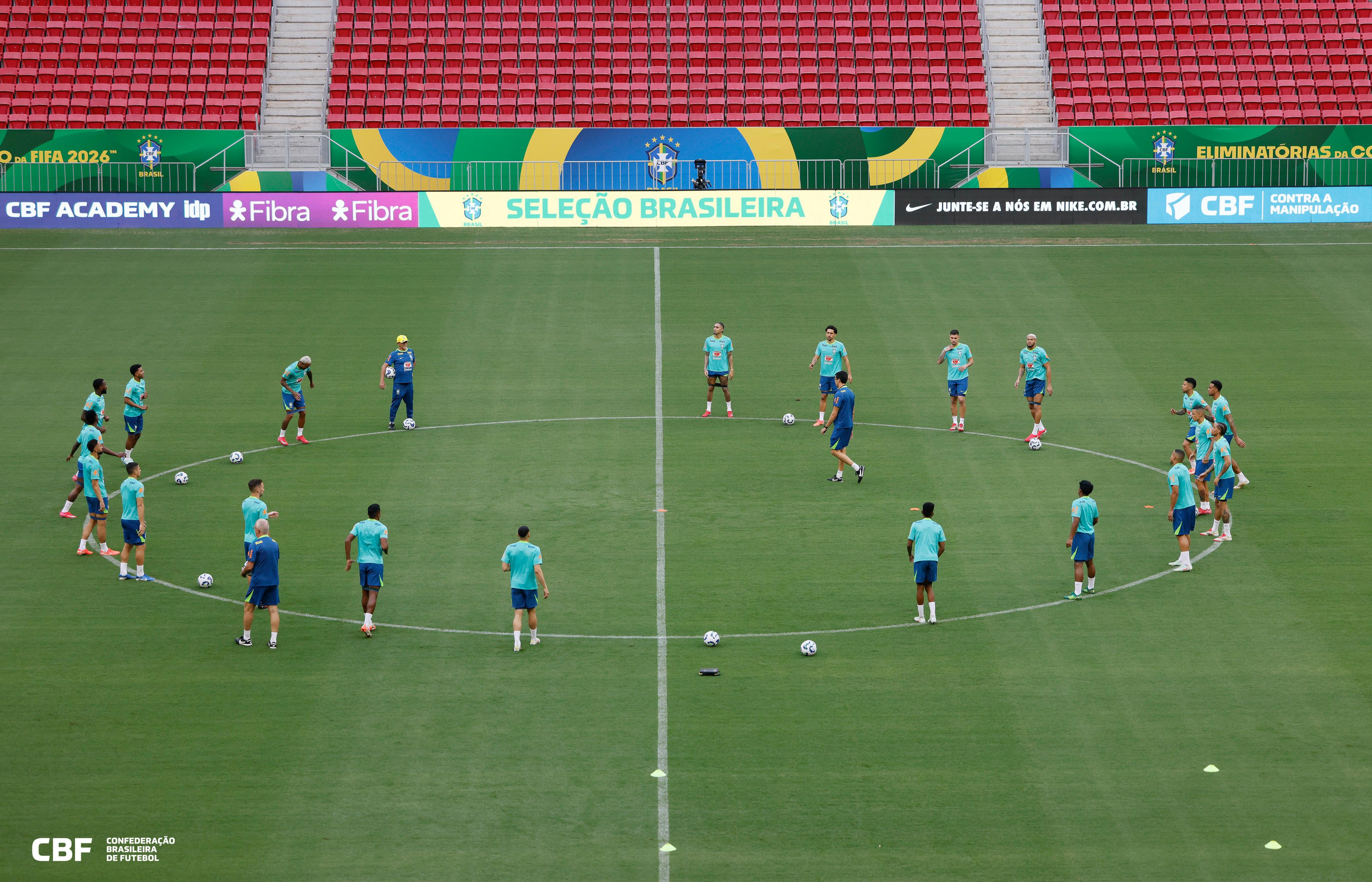 Seleção realizou último treino antes de jogo com a Colômbia, pelas Eliminatórias Créditos: Rafael Ribeiro/CBF