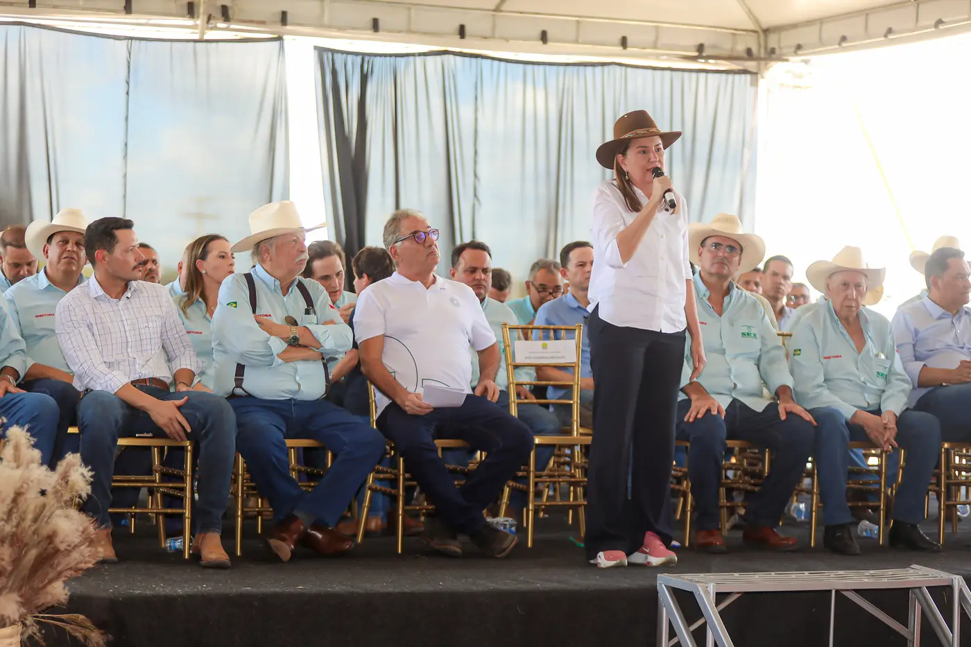 Vice-governadora Hana Ghassan destaca a importância do agro para a economia e o crescimento do setor durante evento histórico para a nova diretoria da instituição

