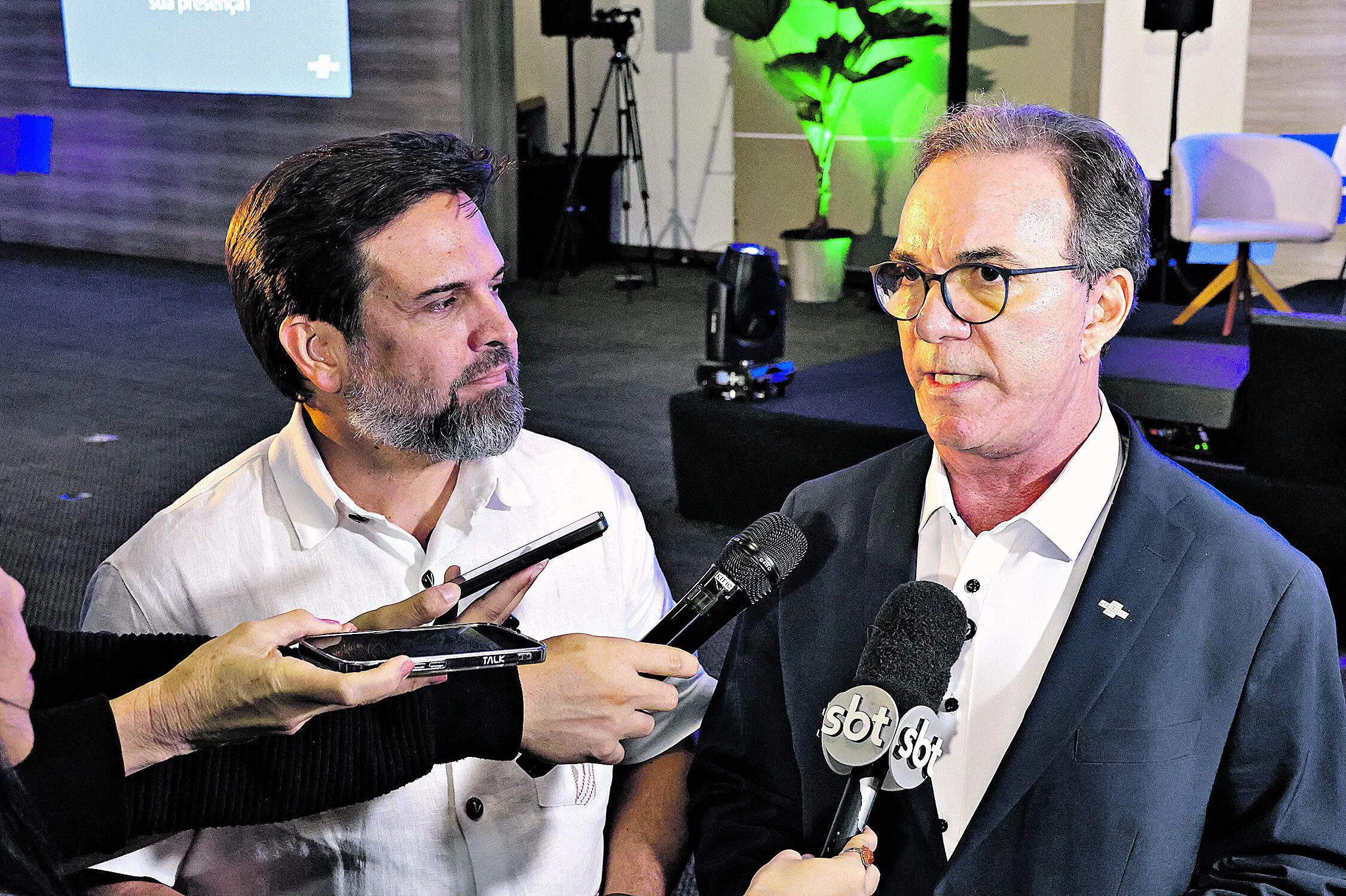 Rubens Magno, diretor-superintendente do Sebrae-PA e Décio Lima, ex-presidente nacional do Sebrae