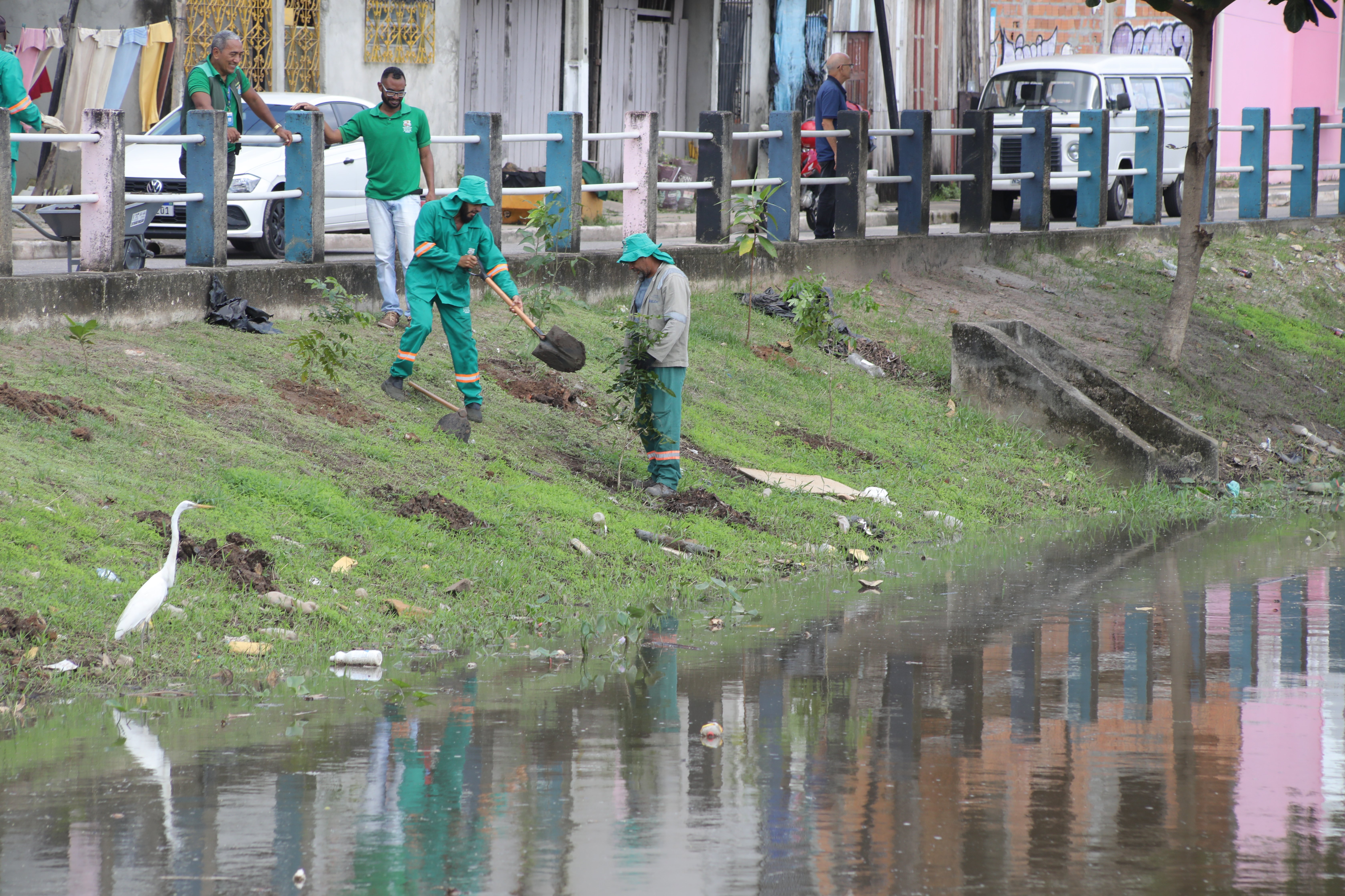 A ação ambiental na área do rio Tucunduba será projeto-piloto de arborização dentro do projeto Cidade Verde, da Prefeitura de Belém.