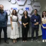 Grupo foi recebido na redação integrada por Clayton Matos, Diretor de Redação do Jornal Diário do Pará, e Álvaro Borges, gerente de jornalismo da RBATV.