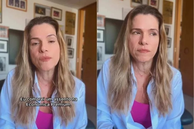 Ingrid Guimarães expõe constrangimento em voo da American Airlines - (crédito: Reprodução/Instagram)
