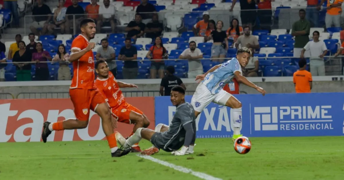 Marlon colocou o Paysandu em vantagem. Foto: Mauro Ângelo/Diário do Pará