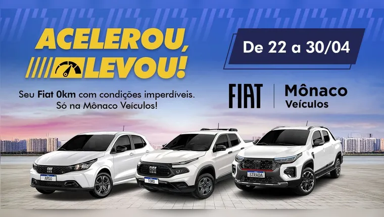 "Acelerou, levou!": Mônaco tem ofertas especiais para seu Fiat Zero