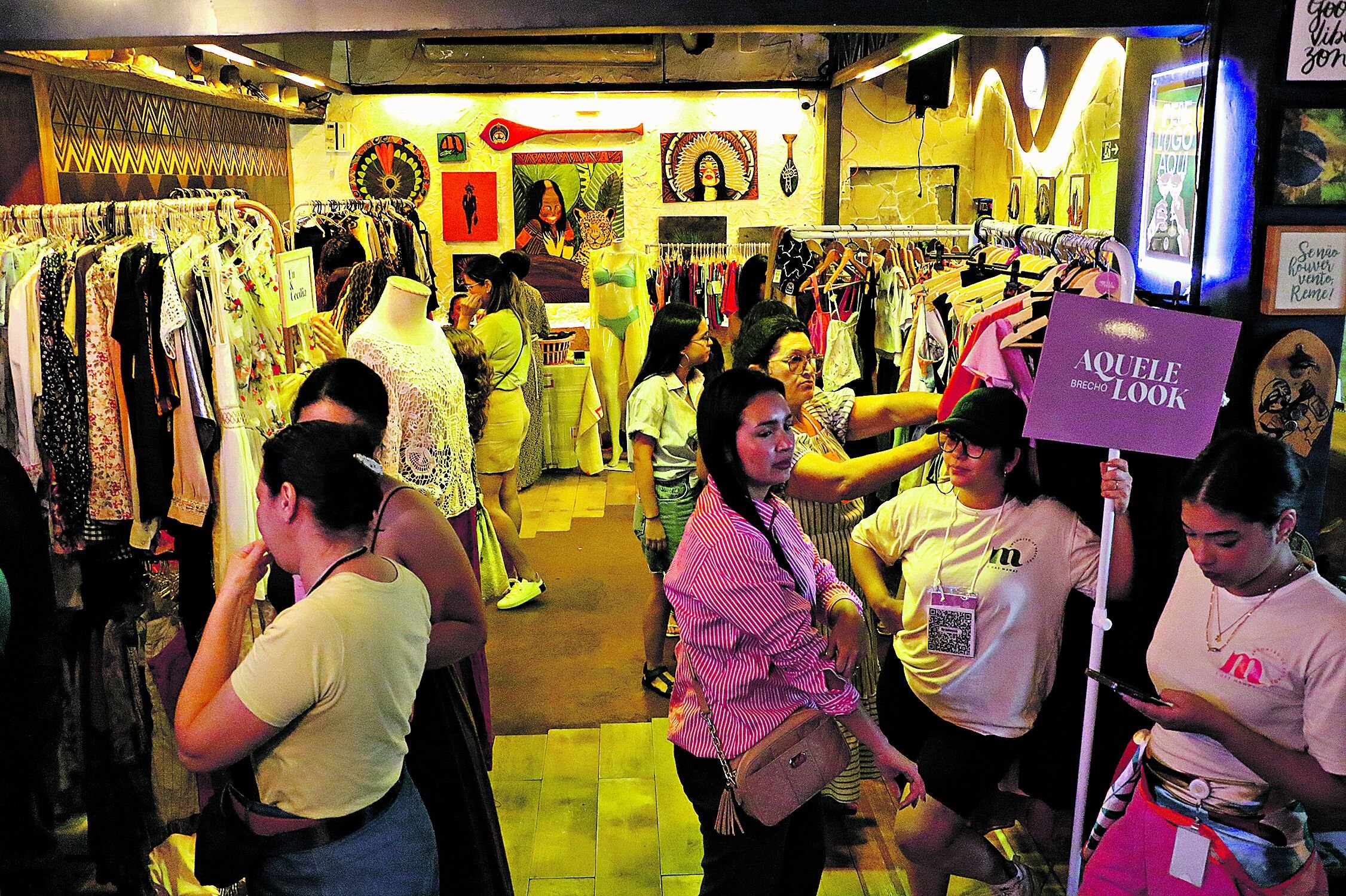 Bruna Heimann celebrou a realização do evento como um espaço de consmo consciente FOTO: celso rodrigues
