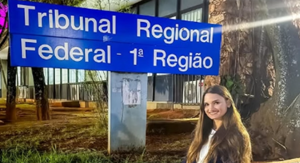 A jovem mineira Luísa Militão Vicente Barroso, 25, assumirá o posto de juíza do TRF1