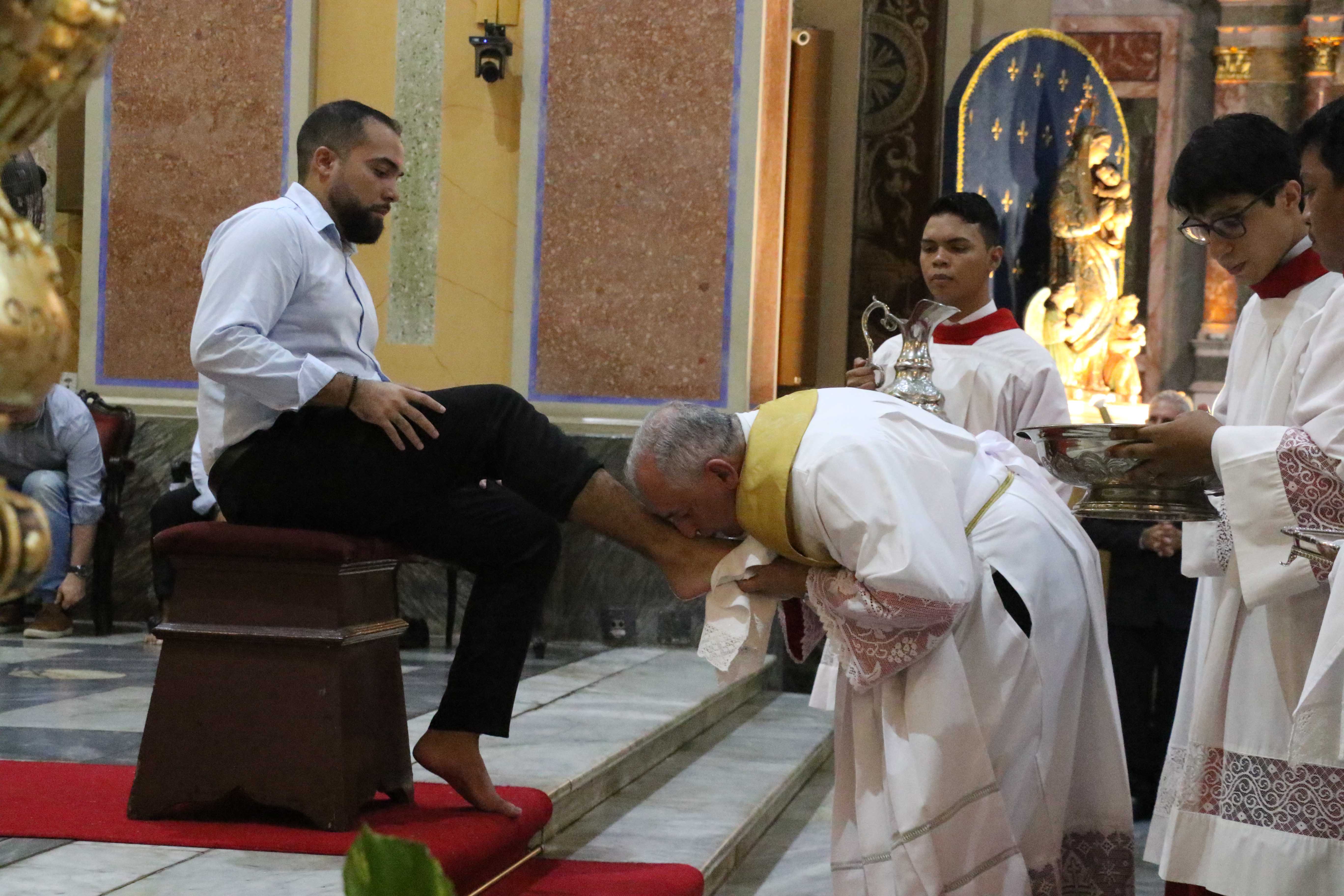 Na noite da Quinta-feira Santa (17 de abril), acontece em todas as 109 paróquias da Arquidiocese de Belém a tradicional Missa da Ceia do Senhor