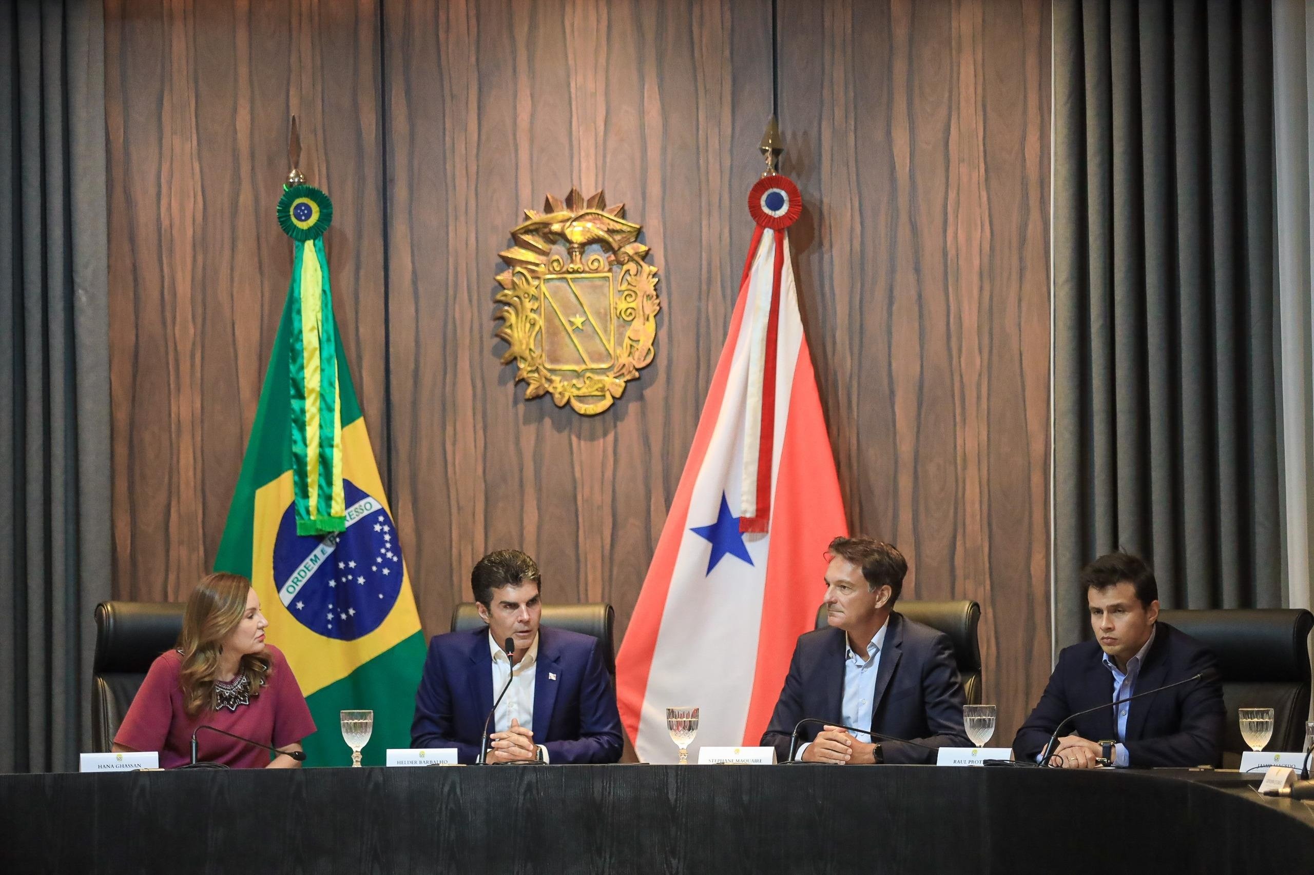 Representantes do Grupo se reuniram com o governador Helder Barbalho. Foto: Divulgação