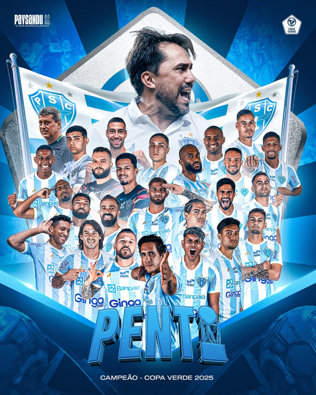 Com a conquista da taça na noite desta quarta-feira (23), o Paysandu ampliou ainda mais sua hegemonia e se tornou o maior campeão da história da Copa Verde