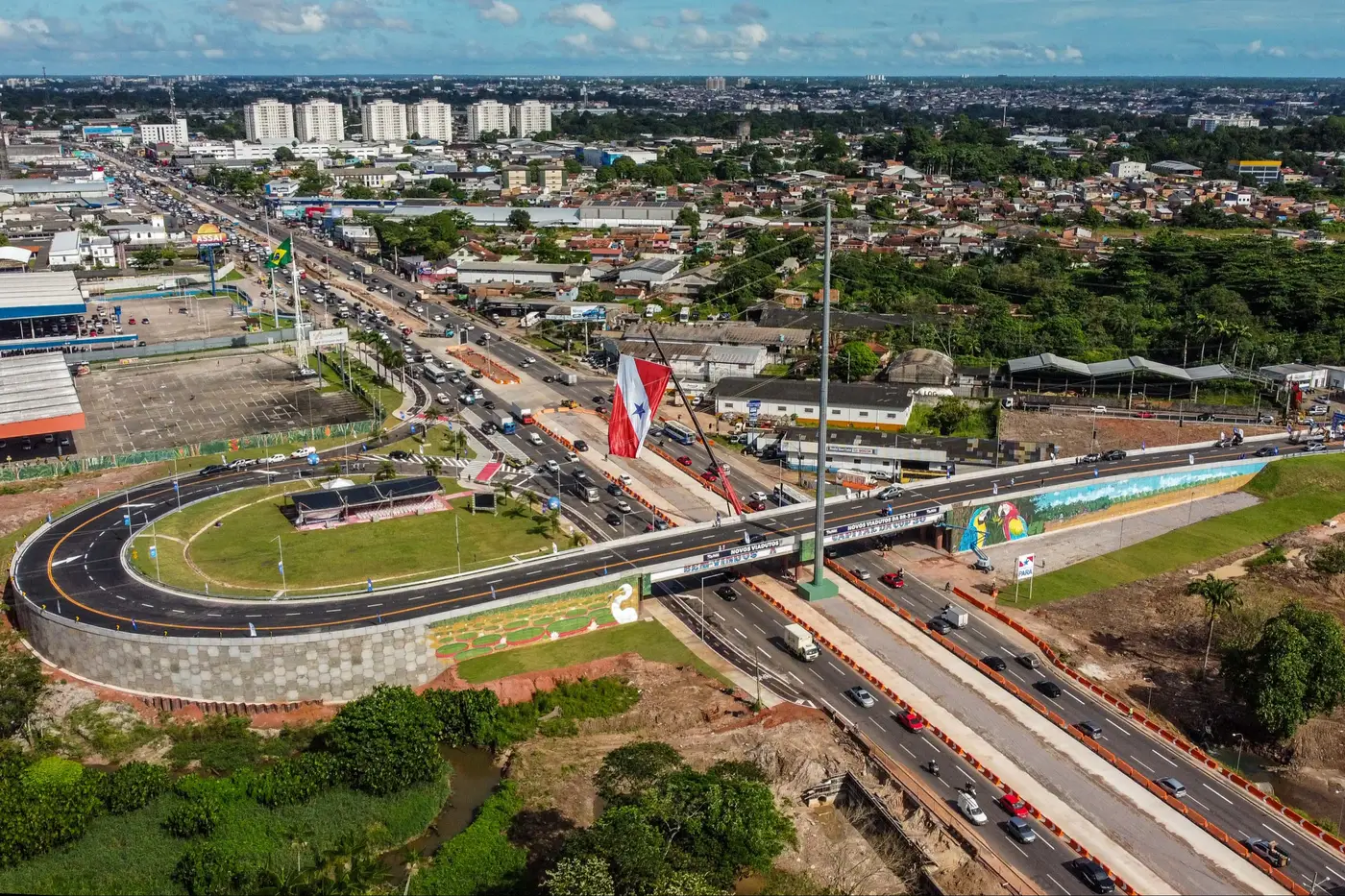 Pará entrega terceiro viaduto em dois anos e anuncia novas obras na Grande Belém