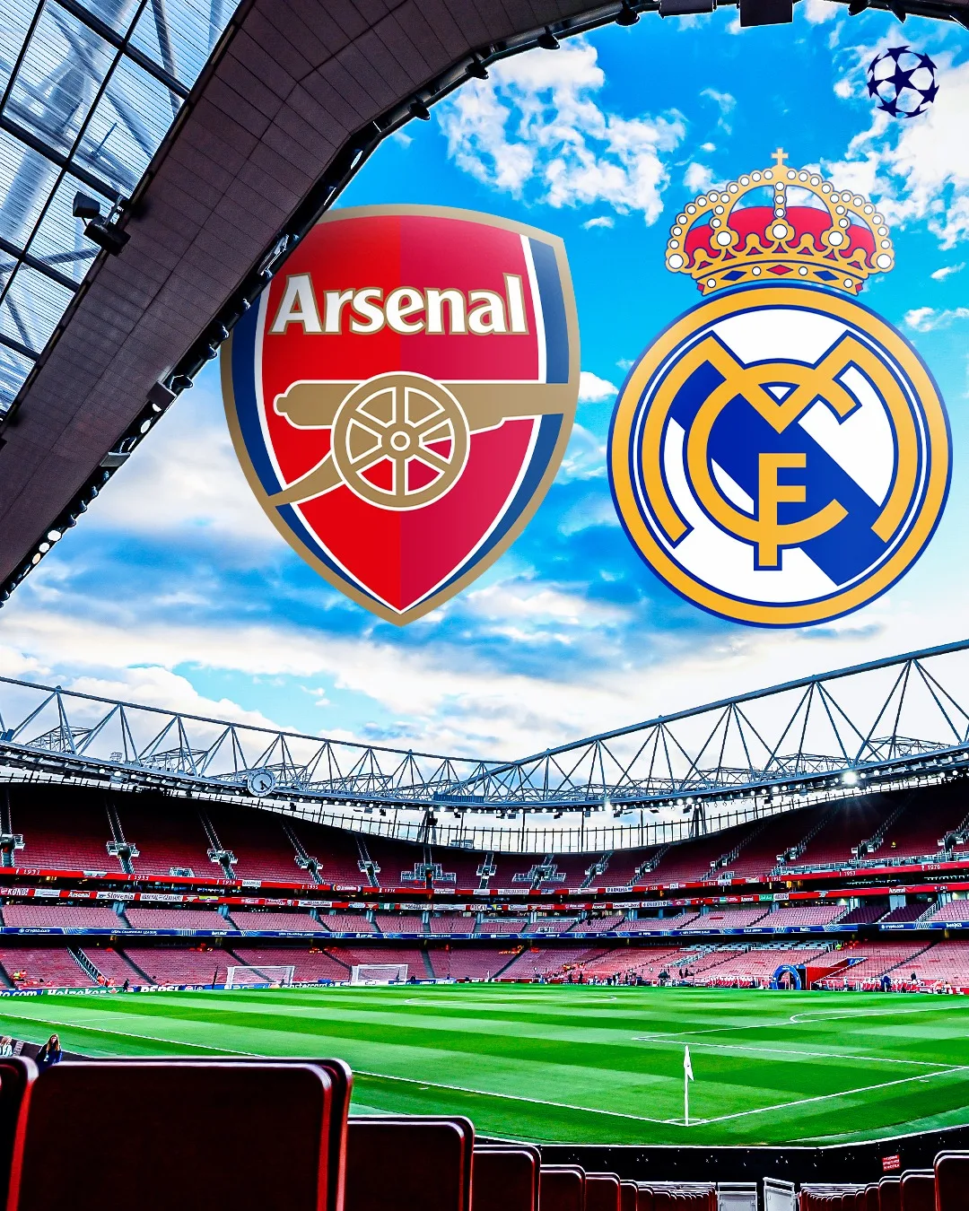 Arsenal e Real Madrid se enfrentam nesta terça-feira (8/4), às 16h (de Brasília), no Emirates Stadium, em Londres, pelo jogo de ida das quartas de final da Champions League.