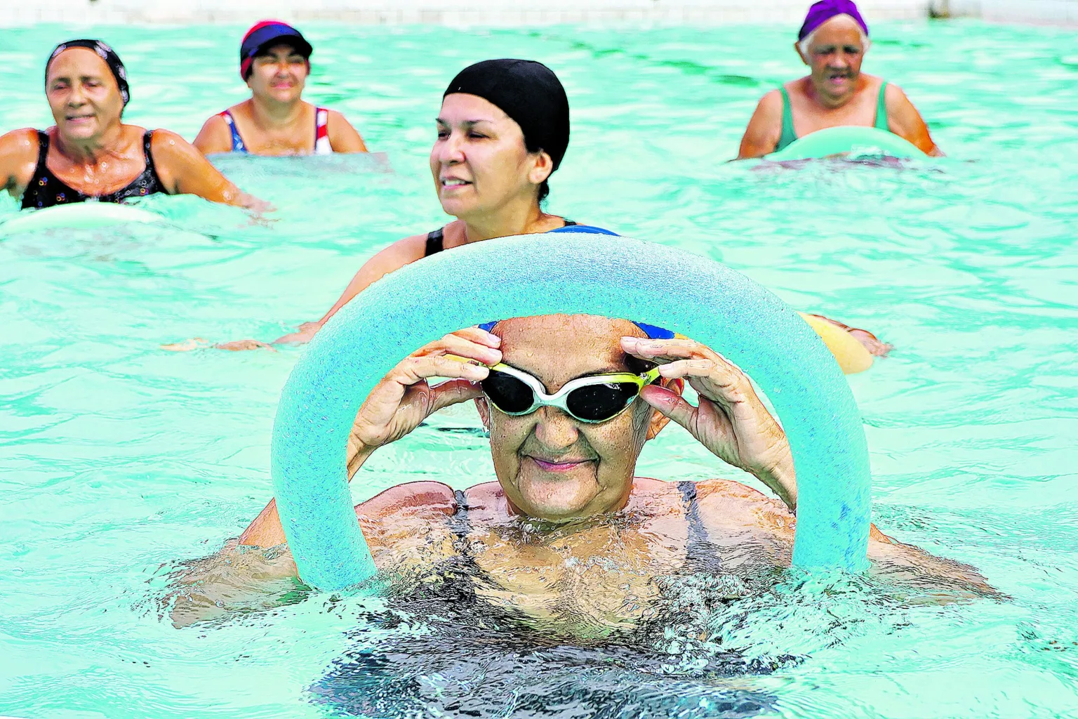 Sandra Lígia de Castro, 68 anos, aposentada. A prática regular de atividades físicas pode ser uma poderosa ferramenta para garantir qualidade de vida aos idosos. Foto: Irene Almeida/Diário do Pará