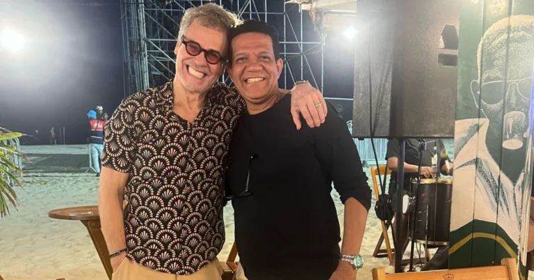 Thiganá e Carlinhos de Jesus se encontraram no Rio. Foto: Divulgação